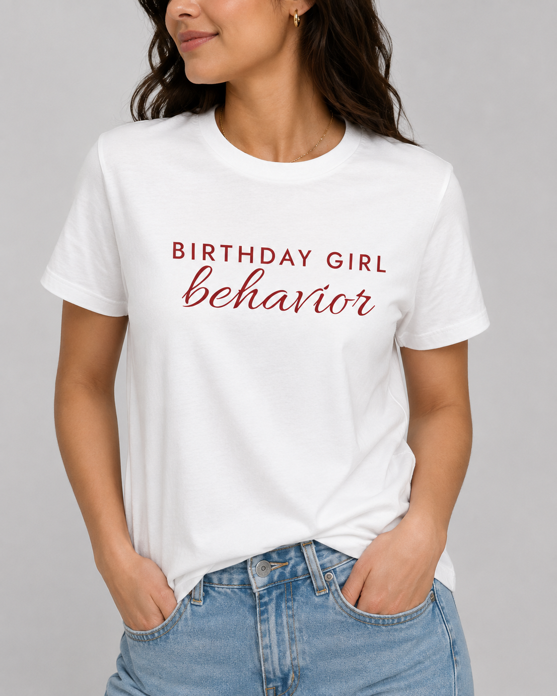 Birthday Girl Behavior Tee for Women