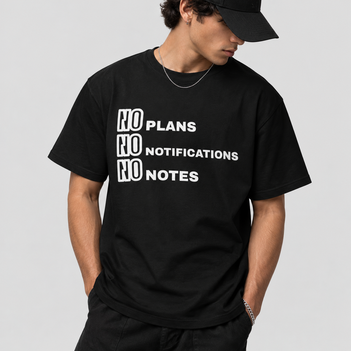 No Plans No Notifications No Notes Tee for Men