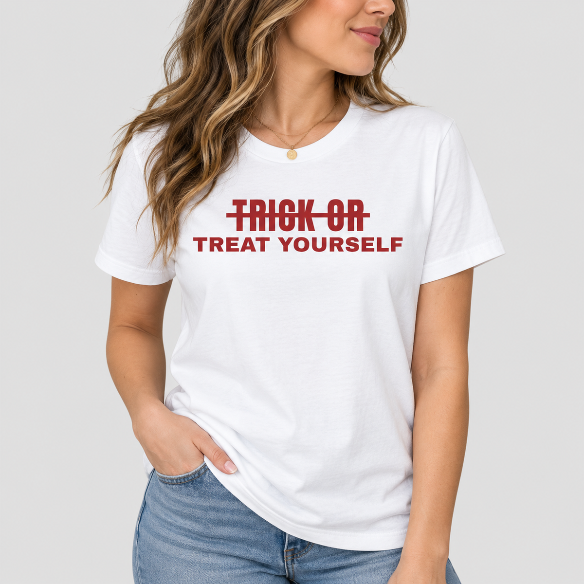 Trick Or Treat Yourself Tee for Women