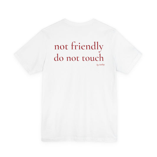 Not Friendly Do Not Touch Tee