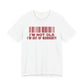 Front of a white t shirt with I'm Not Old I'm Out Of Warranty printed in red