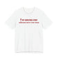 Front of a white t shirt with My Christmas Spirit Arrives With The Food printed in red