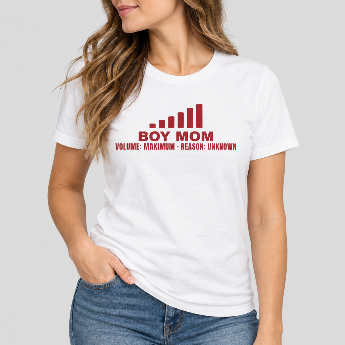 Boy Mom Volume: Maximum · Reason: Unknown Tee for Women