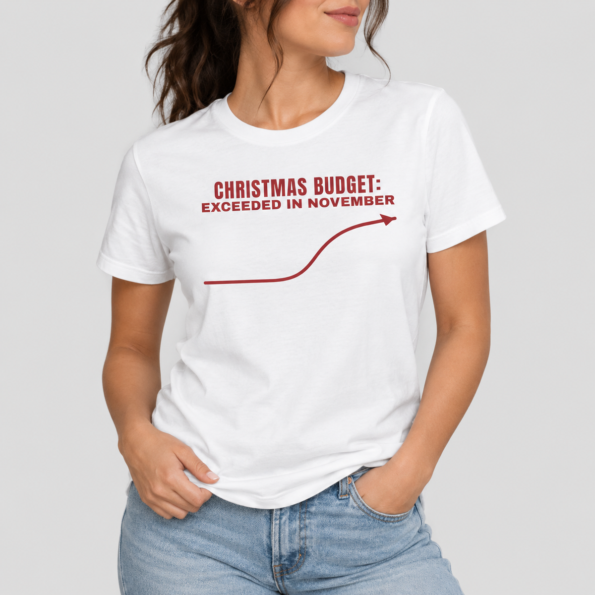 Christmas Budget: Exceeded In November Tee for Women