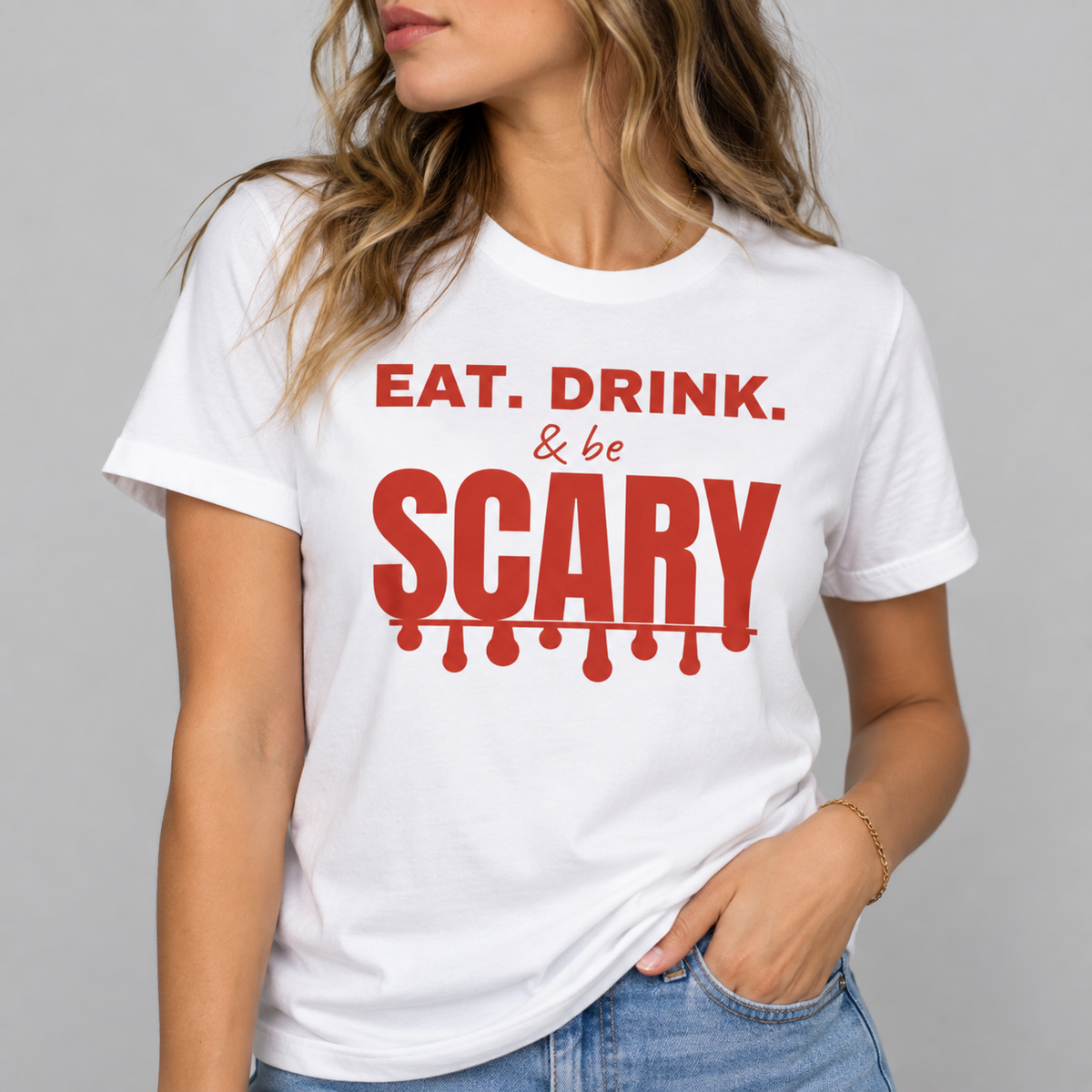 Eat. Drink. & Be Scary Tee for Women