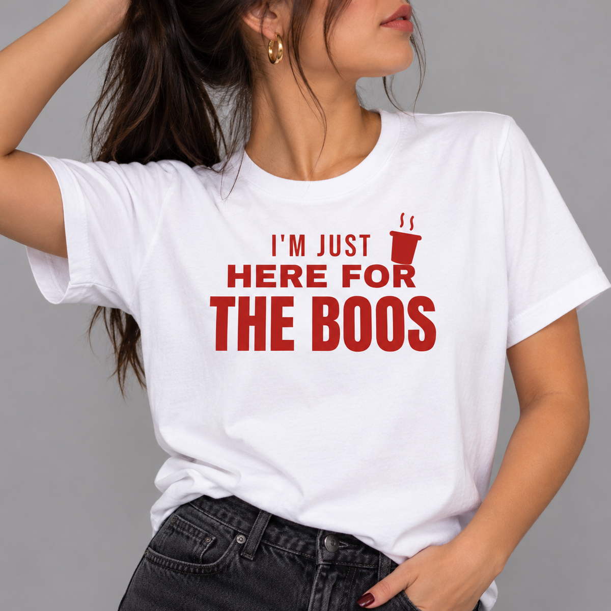 I'm Just Here For The Boos Tee for Women