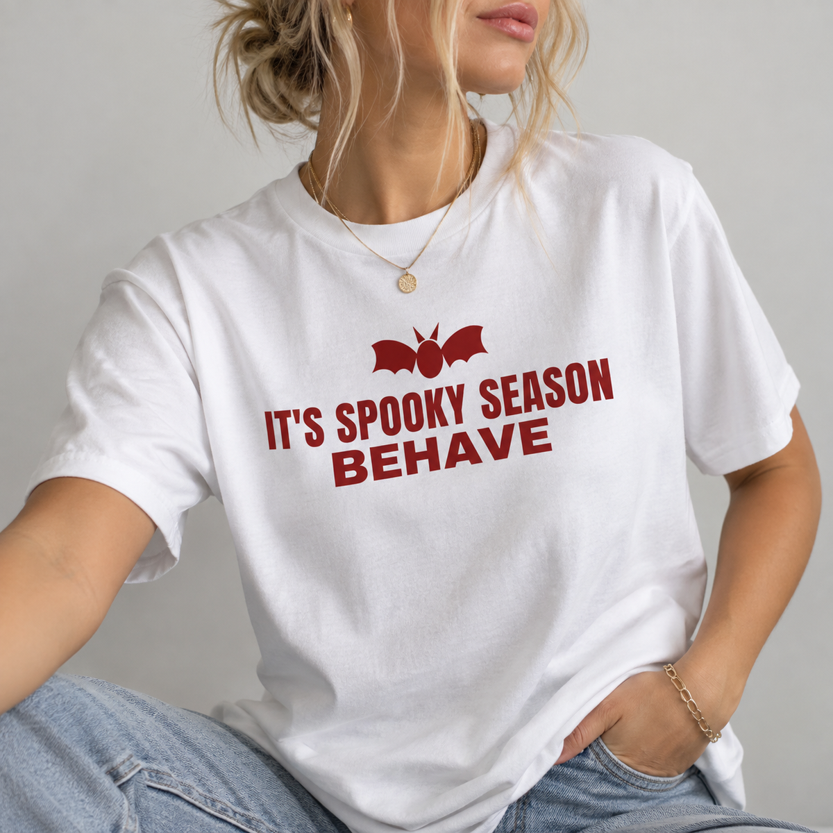 It's Spooky Season Behave Tee for Women
