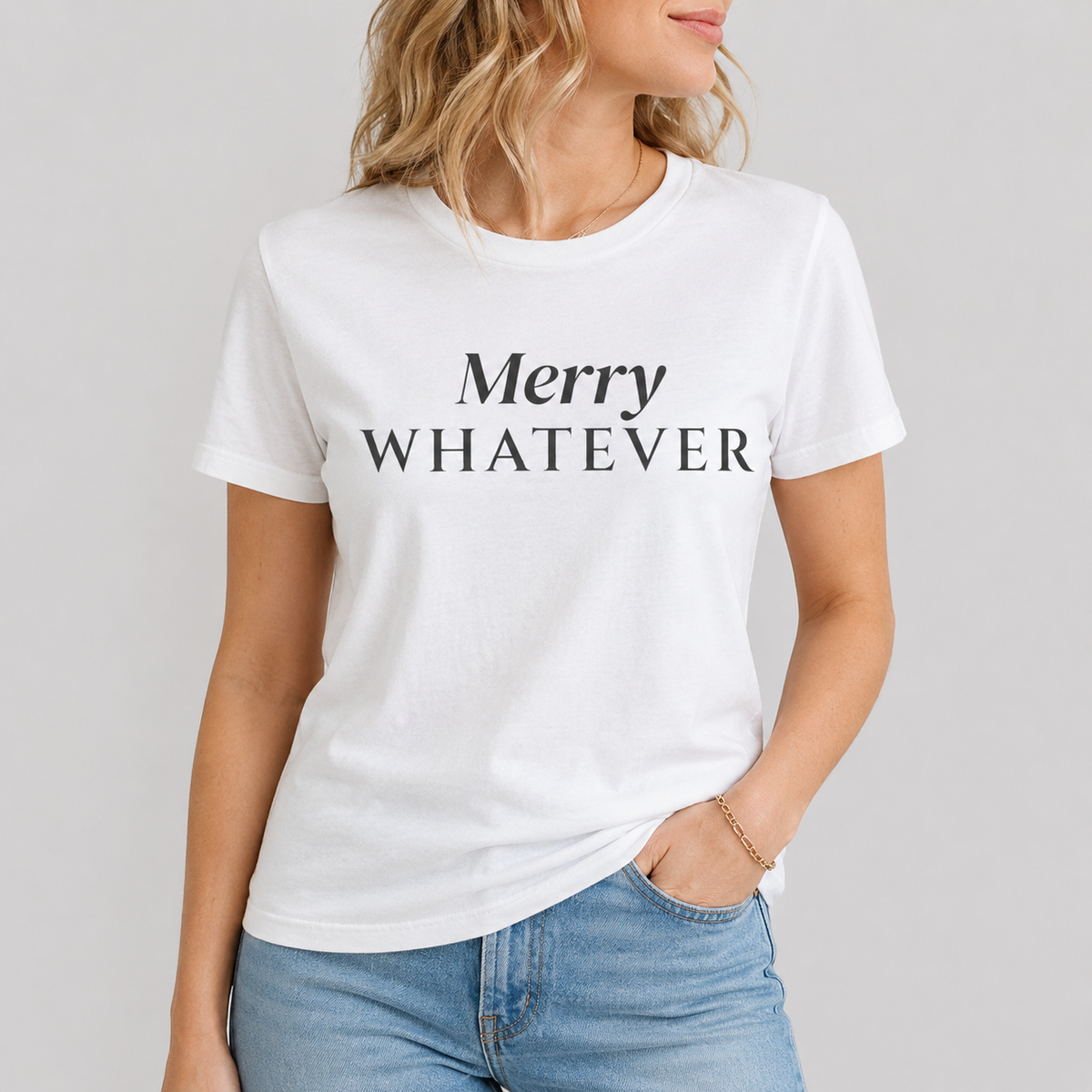 Merry Whatever Tee for Women