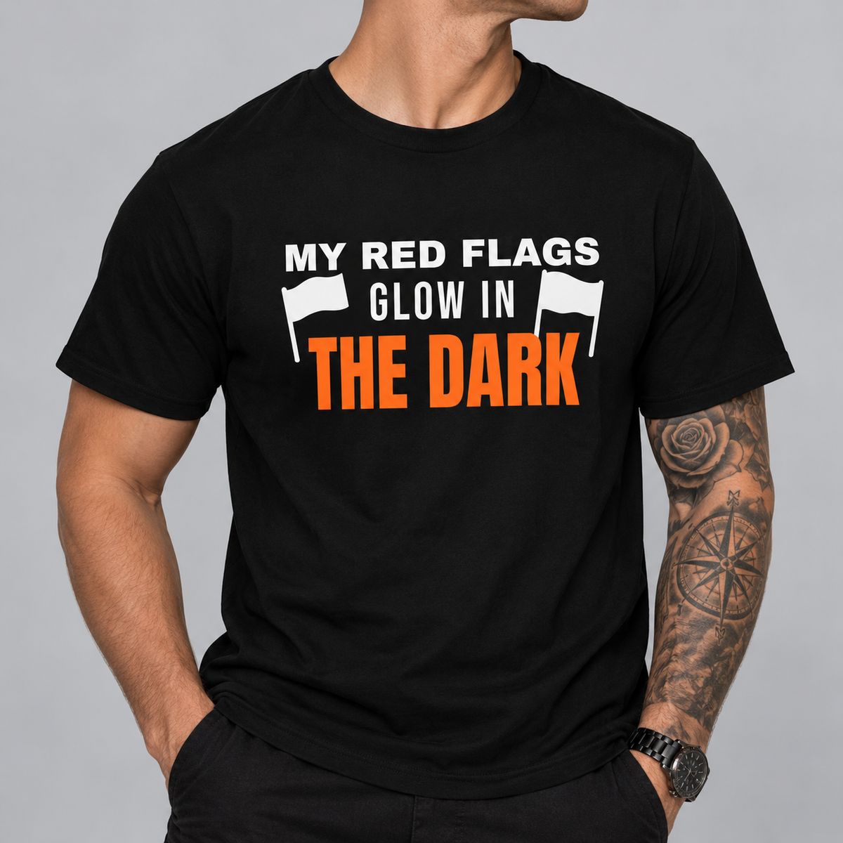 My Red Flags Glow In The Dark Tee for Men