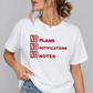 No Plans No Notifications No Notes Tee for Women
