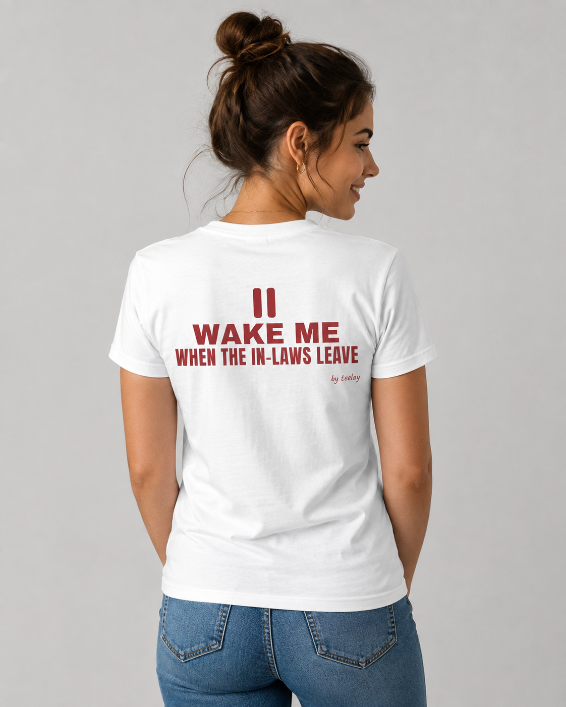 Wake Me When The In-Laws Leave Tee for Women